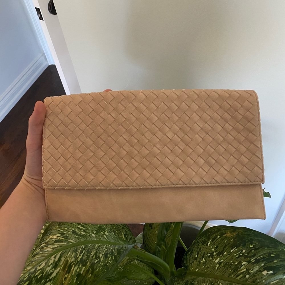 Blush Pink Cross-Body Clutch Purse
